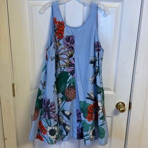 Anthropologie Maeve Blue Floral Dress